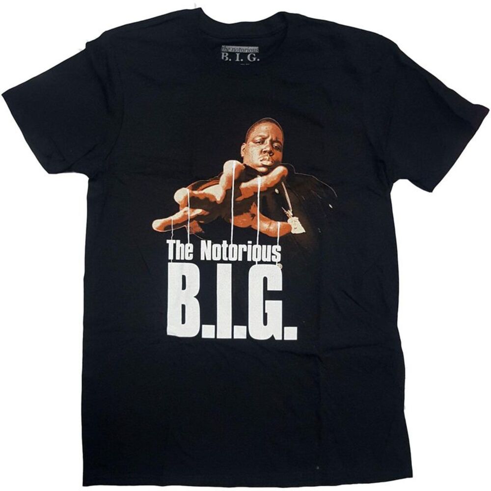 Biggie Smalls Unisex Adult Reachstrings Cotton T-Shirt / Black
